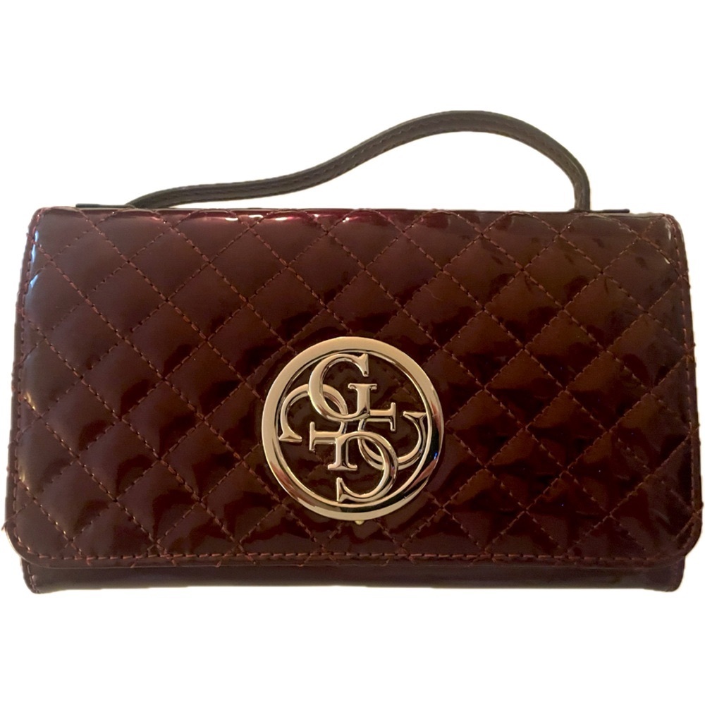 Guess Clutch Purse Handbag Patent Leather